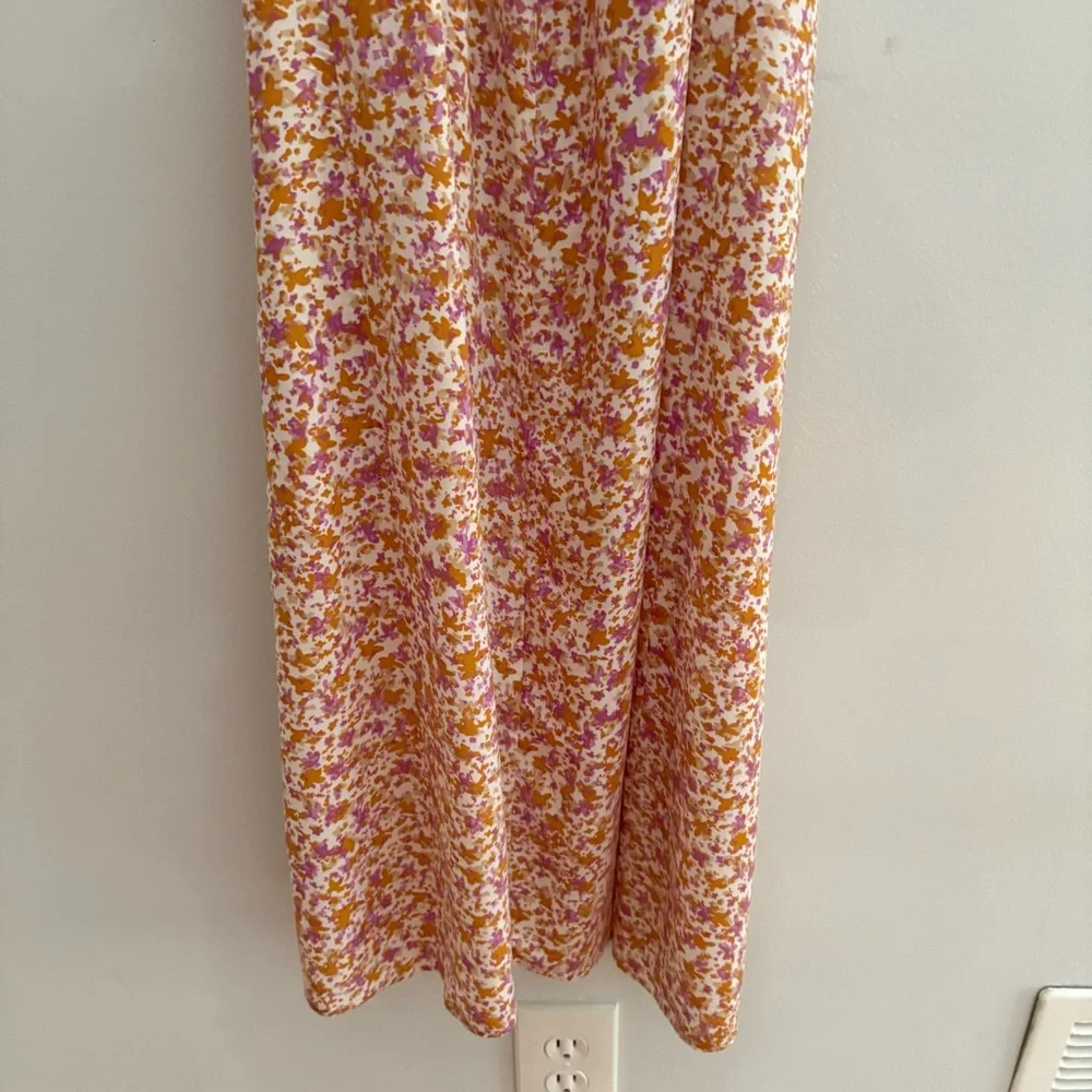 Japan Chic Floral Midi Dress with Ruffle Straps - Picture 12 of 12